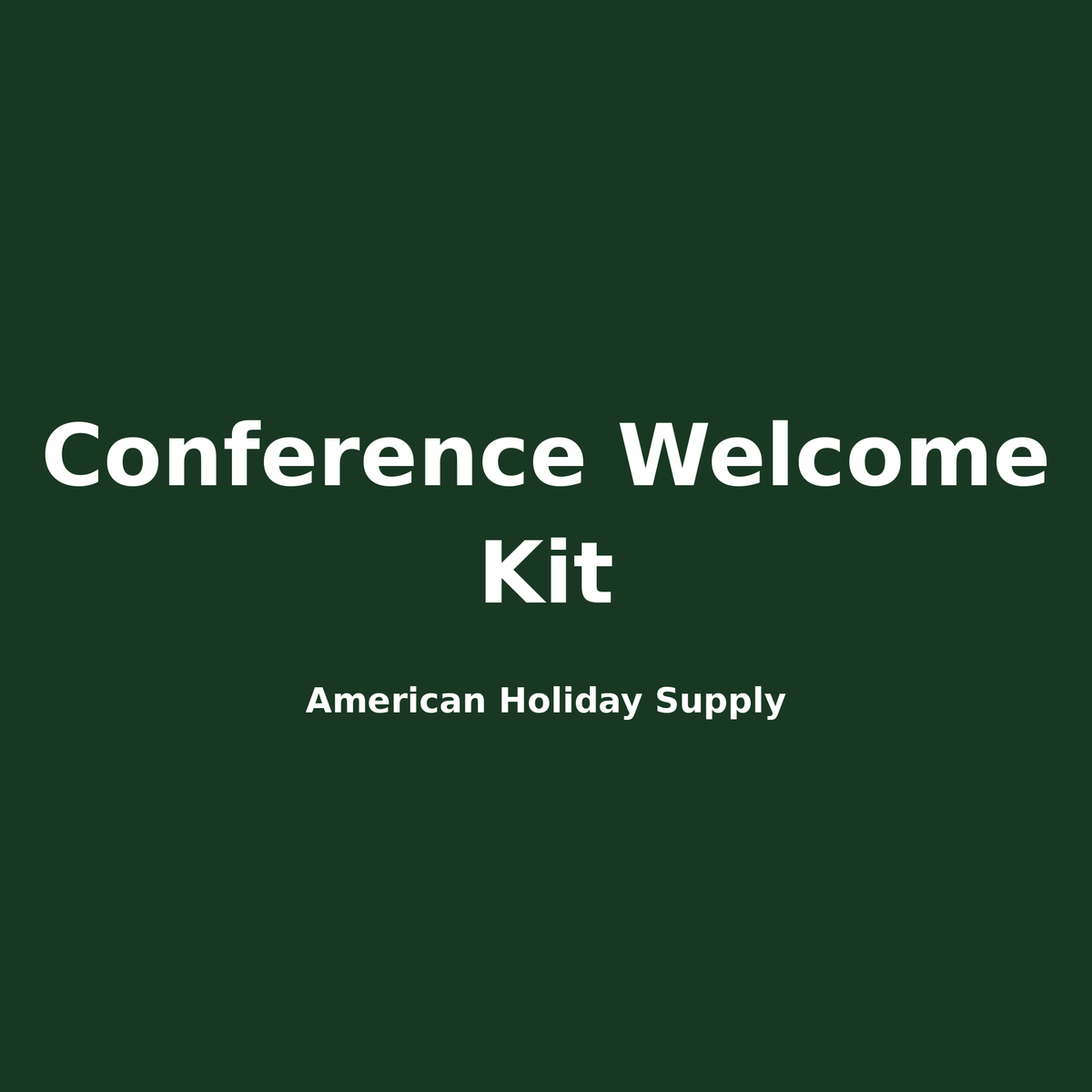 Conference Welcome Kit placeholder image