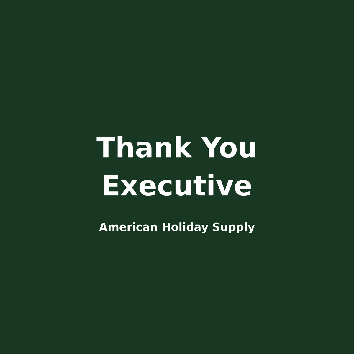 Thank You Executive placeholder image