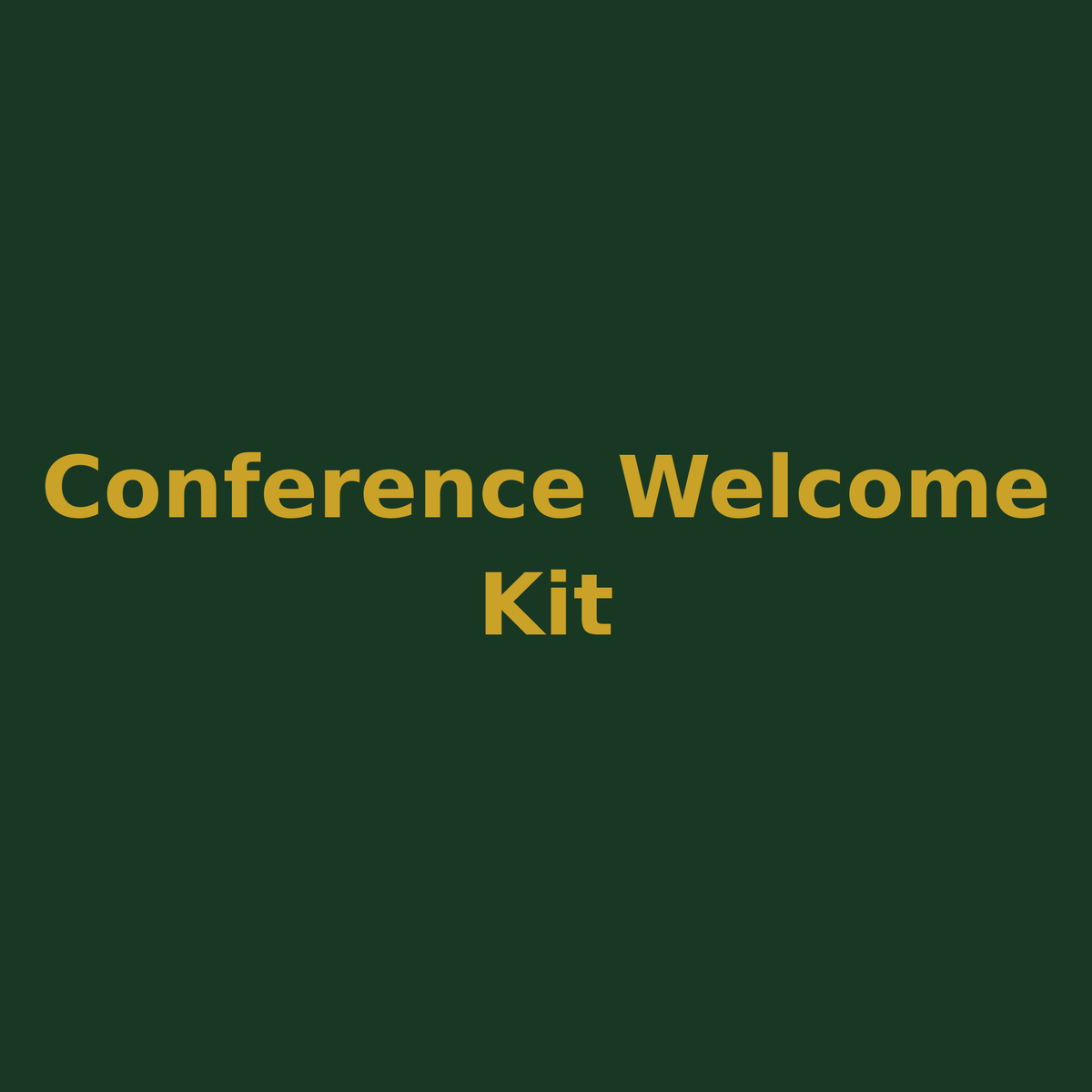 Conference Welcome Kit placeholder image